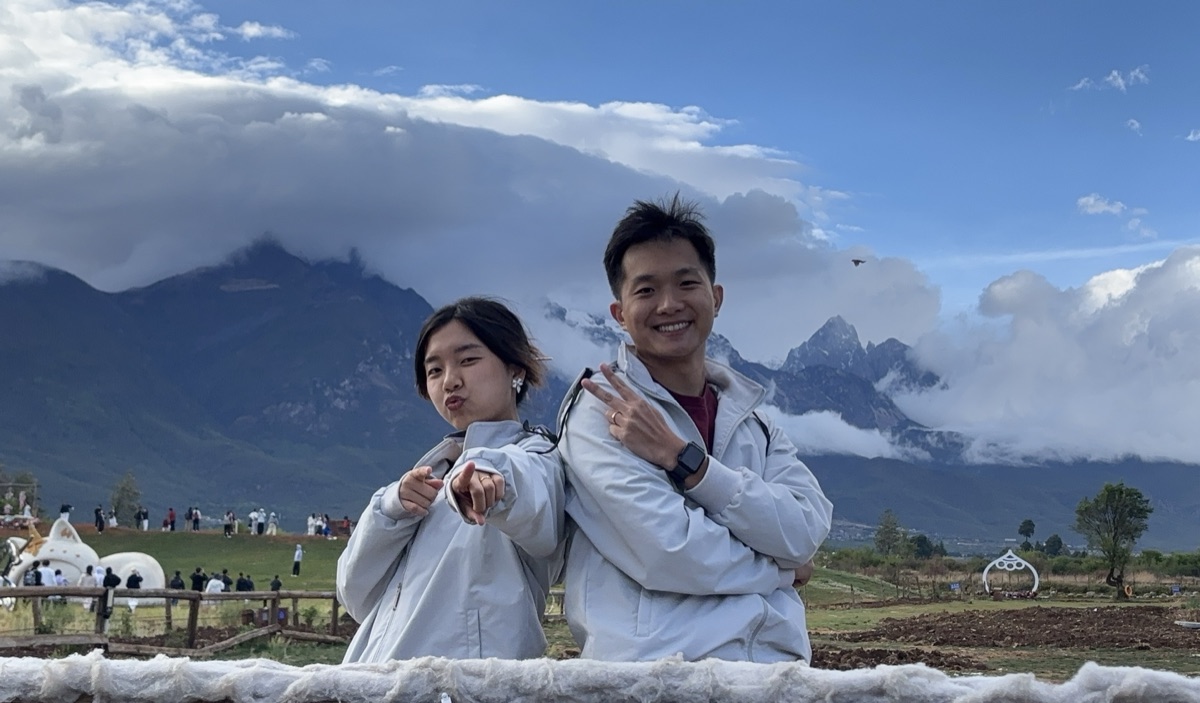 The WordStriker creators, a couple from Singapore
